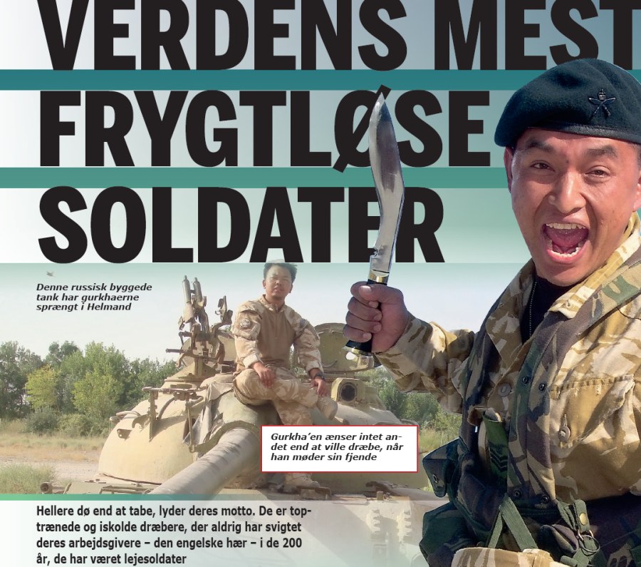 Frygtløse Gurkha soldater i Helman